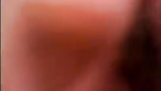 A man stuck his friend on her knees and in the mouth