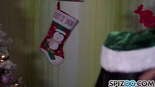 Two Snow Maidens fucked by Santa Claus in a hot threesome
