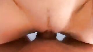 A girl brings a cum shot to her sweet pussy