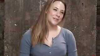 A girl in a rough BDSM style has sex with a man tied to a chair
