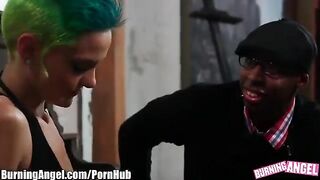 Blonde emo girl in hot anal action