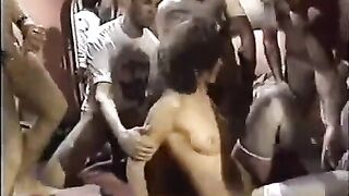 Let a young slut into the circle for fun