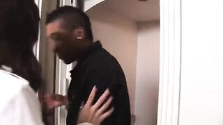 Dark-skinned correspondent fucked curly-haired girl Sasha Gray in hardcore action