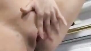 A man made cumshot right into the pregnant pussy of a woman