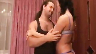 The man fucked a flexible gymnast in different poses