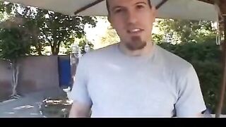 Girl sucks guy’s nipple and puts it in her pussy