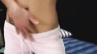 Brunette woman fucks in her ass and gets cum on her face