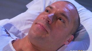 The patient was given the breast to suck by a nurse