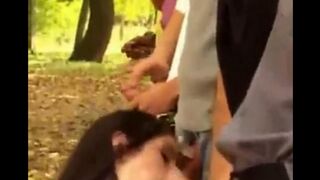 Four girls have been raped by a group of men right on the street