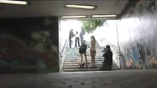 Public sex after dilution, a harsh encounter in a risky spot