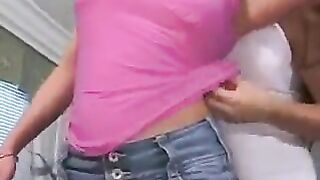 Pierced Cooney pussy licked by a lesbian with intense passion