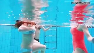 Nude girls in the pool photographed by a hidden camera eporn
