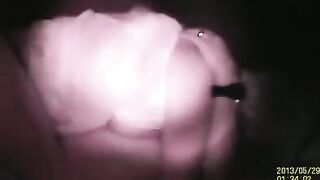 A man fucked his neighbor through the hole in the wall with intense passion