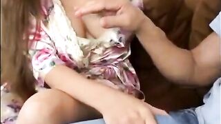 A mother makes a blowjob for her eldest son