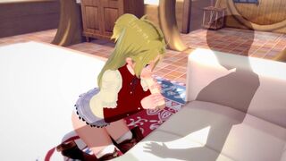 Jobless Reincarnation Mushoku Tensei - Eris Greyrat gets her pussy filled with cum in this hot hentai scene