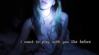 The stepsister came to play with me in a spooky Halloween roleplay