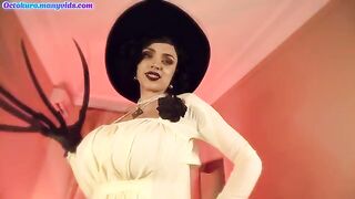 The lady in black, Octokuro, fucks her man slave with great pleasure
