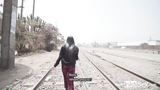 A girl was approached by a man near the train line in Peru