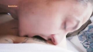 The couple reached the maximum pleasure from their intimate moment