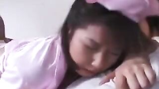 He washed his dick from the girl's pussy and finished
