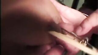 A man punished his girlfriend for her big boobs in a hardcore way