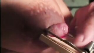 A man punished his girlfriend for her big boobs in a hardcore way