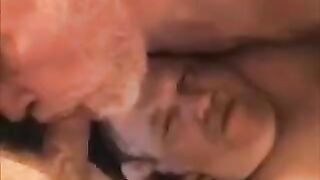 A man enjoyed sex with two girls in an intense threesome