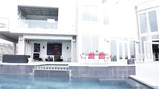 Naked massage, where a girl is rolling on the dick of her client
