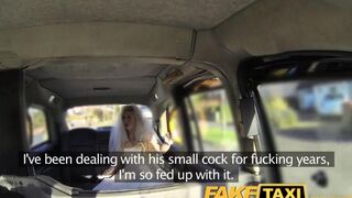 A hot bride got fucked by a taxi driver in the car