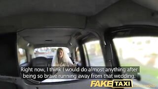 A hot bride got fucked by a taxi driver in the car