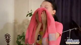 An aged guy fucks in his ass a pretty young girl
