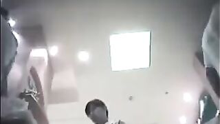 The hidden camera at the checkout captures steamy moments under skirts