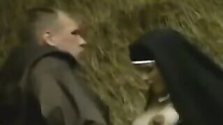 A pregnant nun is not averse to being taken by a taxi driver