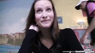 I paid for the sex and got fucked in a public toilet with POV action