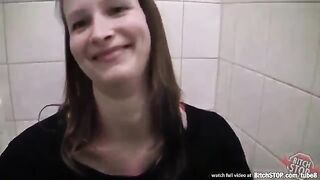 I paid for the sex and got fucked in a public toilet with POV action