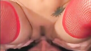 Chick in linen stockings sat on a guy’s face, showcasing BDSM flair