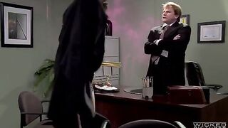 The boss pushed his cock in the pussy of his secretary