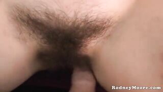 A cute brunette with natural tits gets fucked by a neighbor