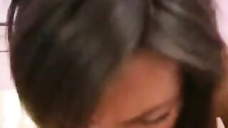 The Russian cute girl gently sits down on a dick with her pussy in a passionate scene