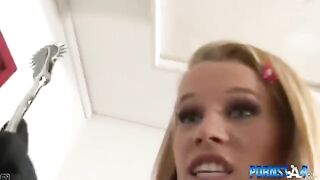 A woman with a huge dick punishes the wrong man
