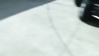 Blonde slut Blair Summers fucked on the parking lot