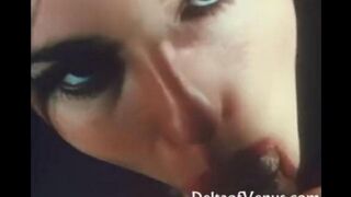 Hot threesome action with a sperm loving girl