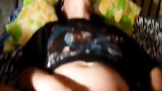 A sexy woman has sex with her boyfriend on camera