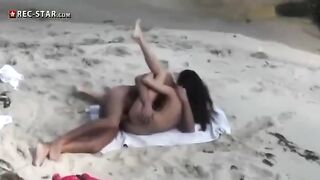 Real beach hidden camera sex video