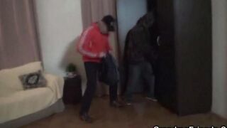 Older guy fucks his granddaughter and her grandson in a steamy threesome