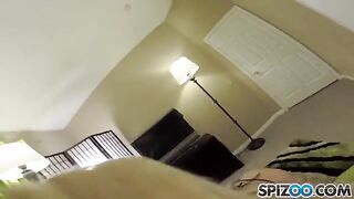 A blonde is being asked to engage in intimate acts for money
