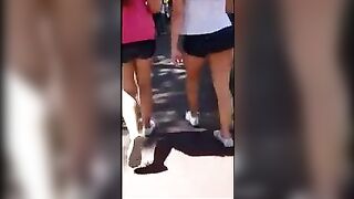 A student with a stunning ass was seen in a compromising situation