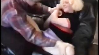 A sexy girl is getting fucked by a guy on his motorbike