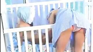 The cute babysitter has small natural tits and a great ass to fuck