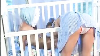The cute babysitter has small natural tits and a great ass to fuck
